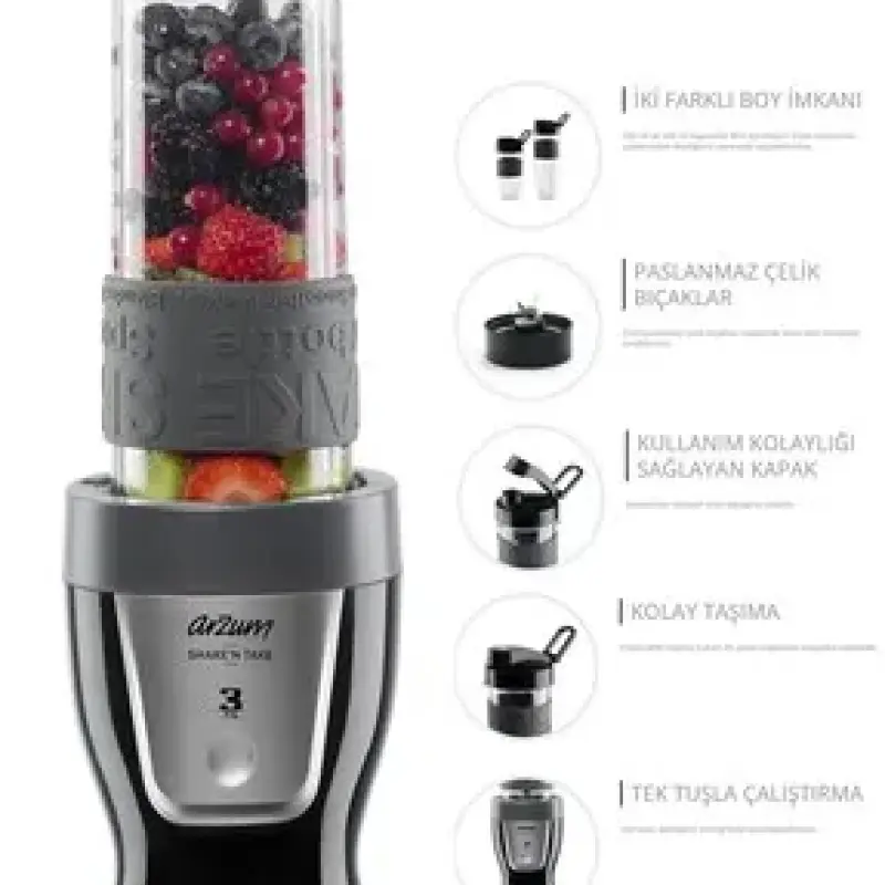 Arzum Shake'N Take Kişisel Blender - Candy AR1032