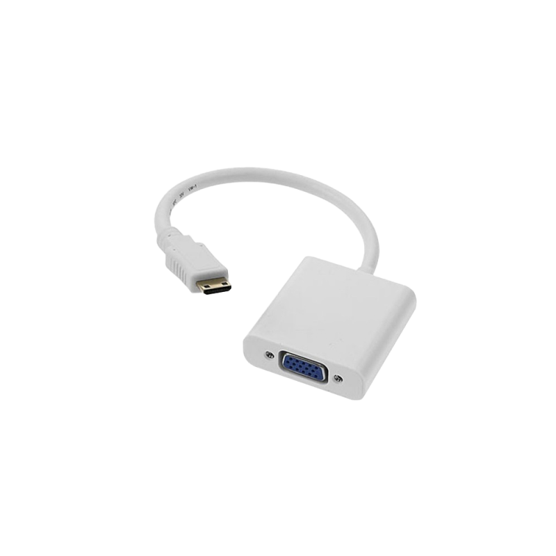 QPORT HDMI TO VGA JAKLI SES KABLOSU DAHİL 20CM
