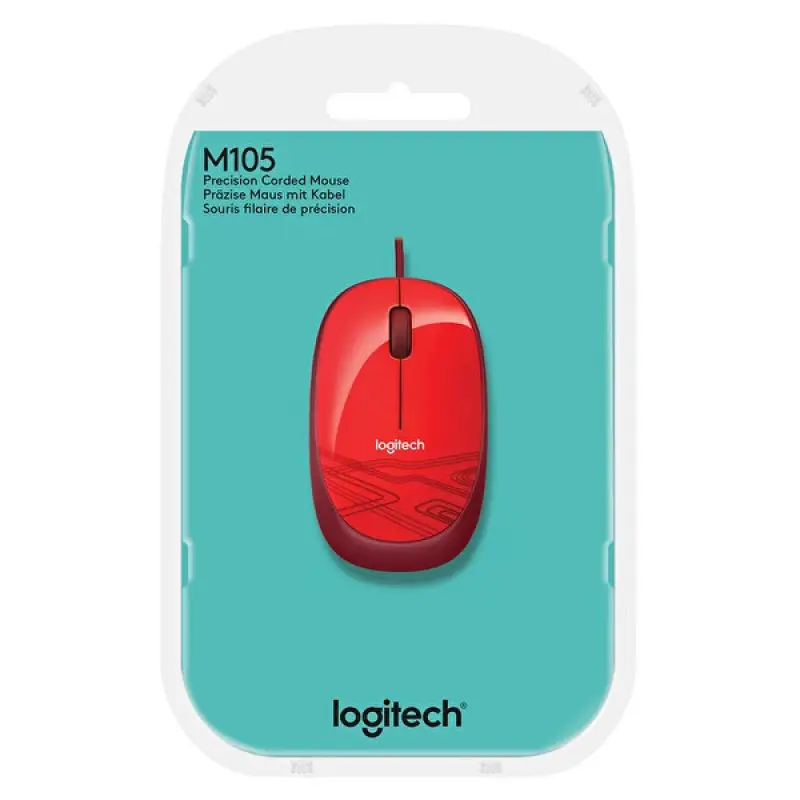 Logitech M105 Usb Kırmızı Mouse