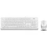 A4Tech FG1010 Kablosuz Q Trk Optic Mouse beyaz Multimedya Klavye - Mouse Set