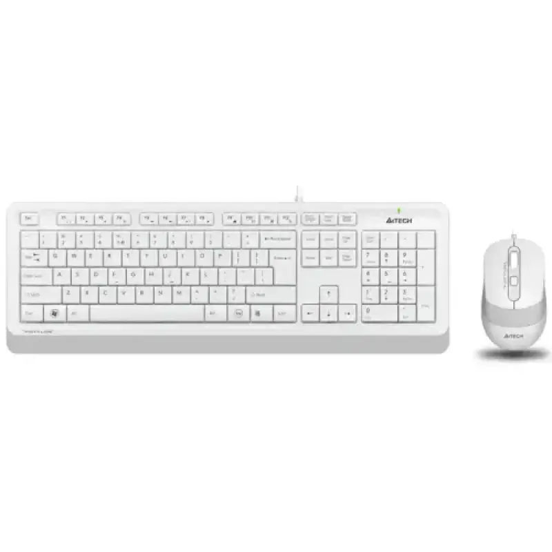 A4Tech FG1010 Kablosuz Q Trk Optic Mouse beyaz Multimedya Klavye - Mouse Set
