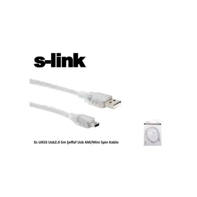 KABLO V3 5PİN TO USB ERKEK 5MT S-LİNK SL-UK55