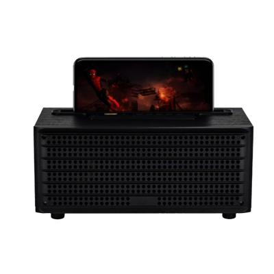 Ahşap Bluetooth Hoparlör XM-5C Telefon Standı Extra Bass Wooden Speaker