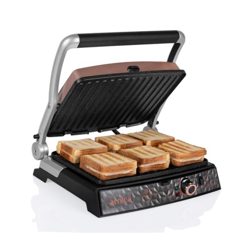 Arnica Diamond Granit Izgaralı Tost Makinesi Rose
