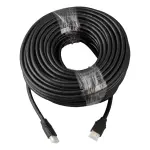 Fully G-507K Plastik Düz Siyah 25 Metre Gold Poşetli Hdmi Kablo