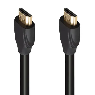 Fully G-507K Plastik Düz Siyah 25 Metre Gold Poşetli Hdmi Kablo
