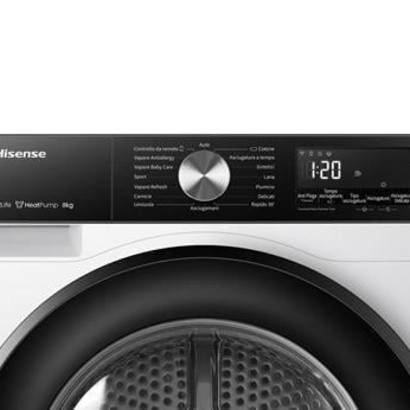 HISENSE 8 KG.A++ WIFI INV ÇAMAŞIR KURUTMA MAKİNESİ BEYAZ DH3S802BW2