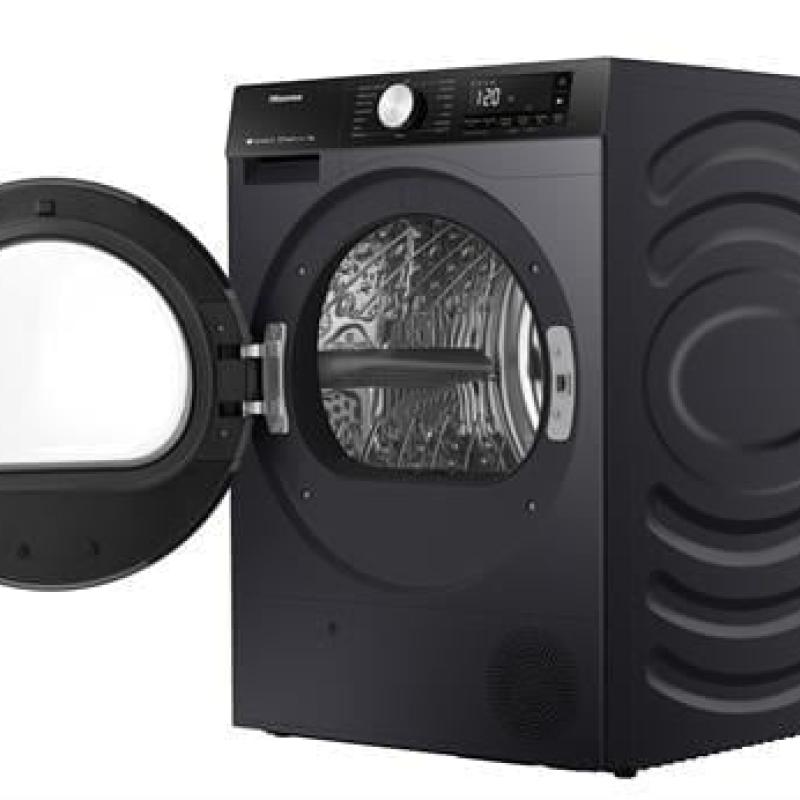HISENSE 9 KG. A+++ WIFI INV ÇAMAŞIR KURUTMA MAKİNESİ SİYAH DH3S902BB3