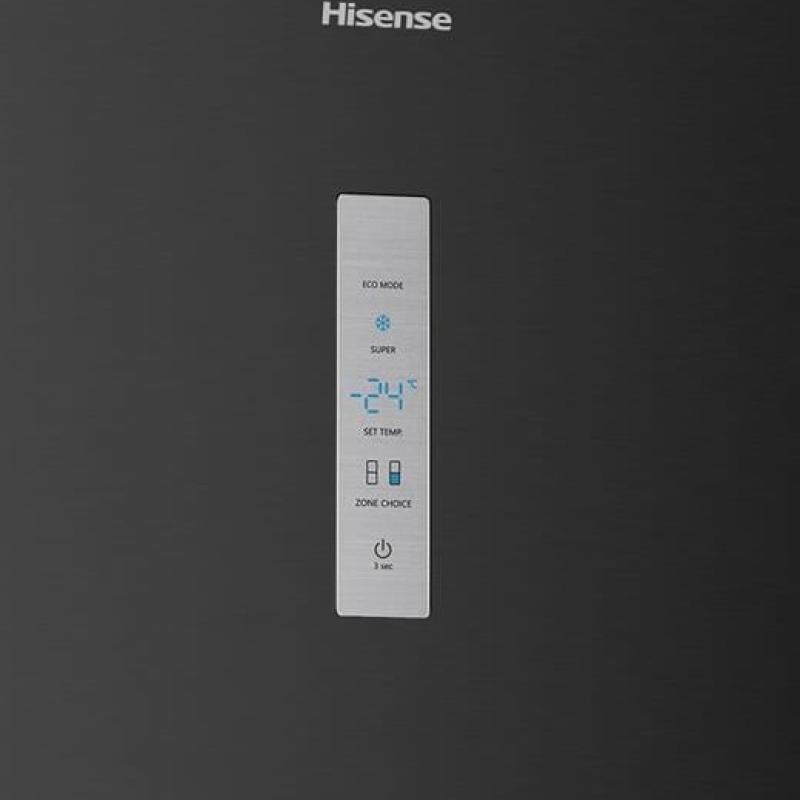 HISENSE 495 Lt. ÇİFT KAPILI NO FROST INV. KOMBİ BUZDOLABI SİYAH RB645N4BFE