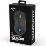 Gamenote MS1002 Kablolu Rgb Optik Oyuncu Mouse Siyah