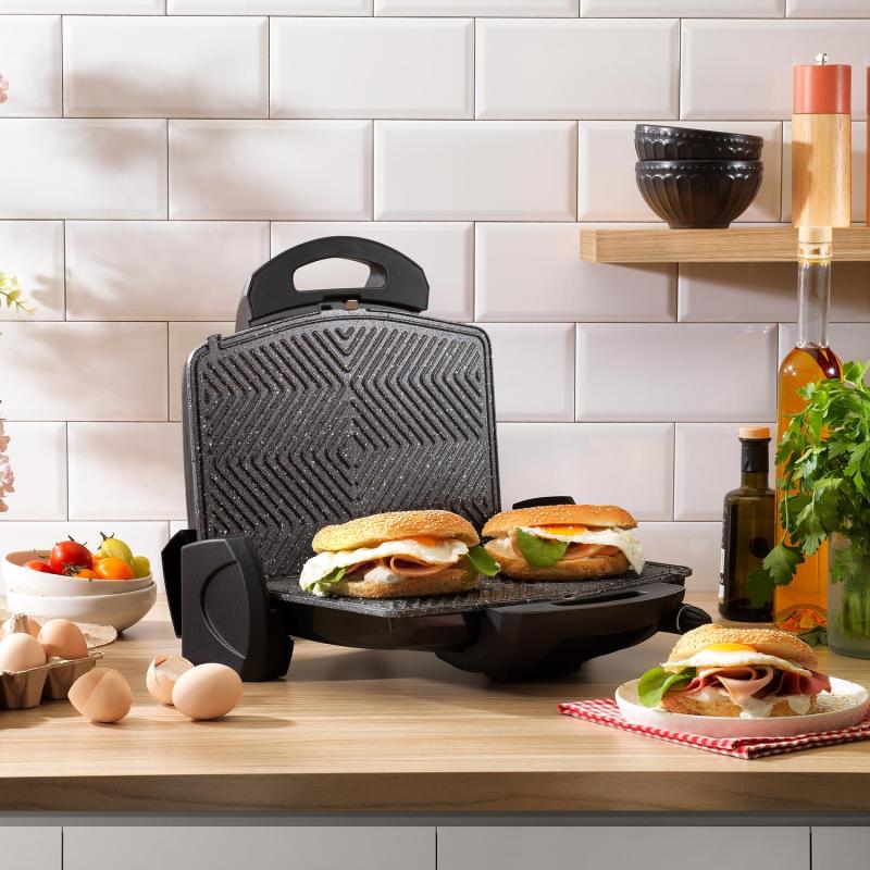 Schafer Grill Chef Tost Makinesi-Siyah